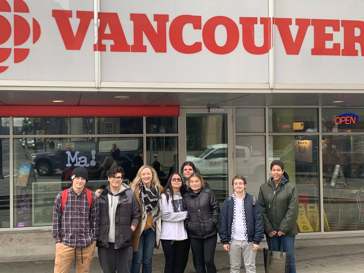 RavensWrlc's tweet photo. Thank you CBC Vancouver - for inviting our youth to the Indigenous Junior J School - Journalism! We had 7 students go today. Experience of a lifetime #resilience #hope #belonging #sd36learn #CBCJrJSchool https://t.co/nYwkjfg2y6