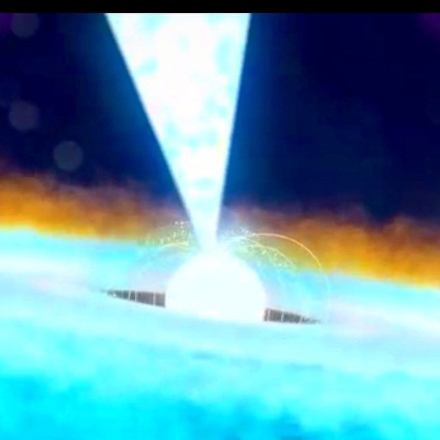 carolbotu's tweet photo. The brightest pulsar x-ray burst NASA has ever seen to date, captured by the NICER telescope on the ISS back in Aug 20. 

Image Credit: NASA 

#pulsar #xrayburst #telescope #iss #nasa #nicer https://t.co/gQ50Knv1QA