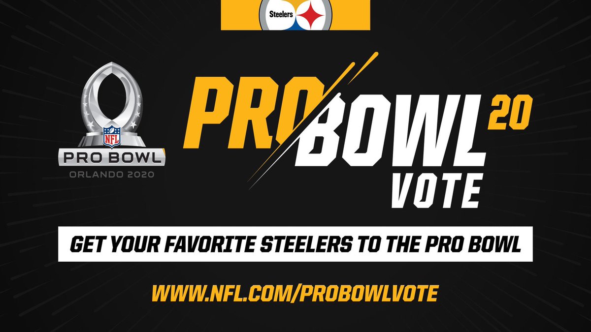 I need everyone to stop what you’re doing, click this link, and vote all my teammates to the Pro Bowl! Need your help! My boys deserve the recognition. Thank you 💛🖤 NFL.com/probowlvote #HereWeGo