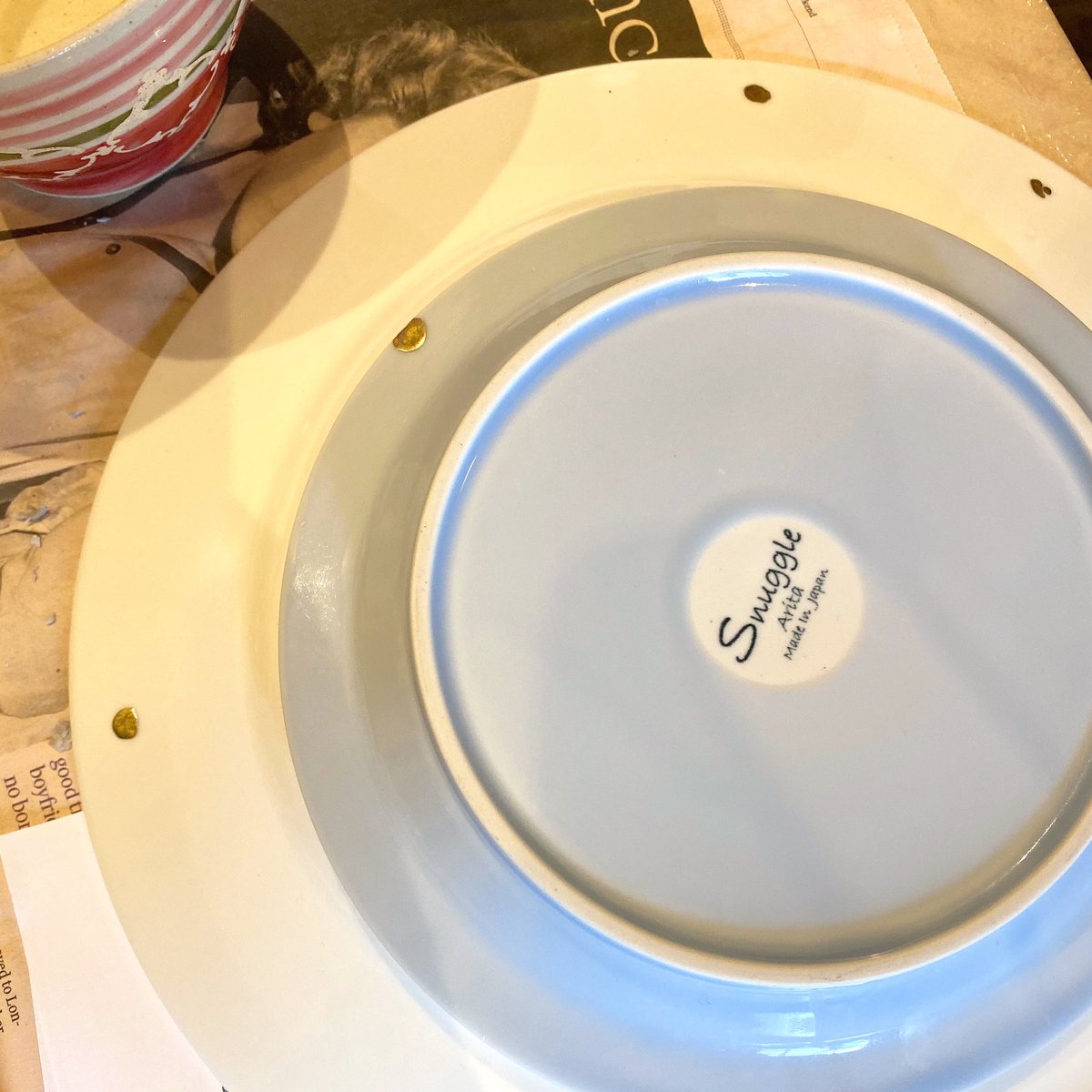 金継ぎの柳家 Yanagiya 水玉みたい 可愛く仕上がりましたね 金継ぎワークショップat板橋おとなりstand Worksさん Kintsugi 金継ぎ 器 Tableware 漆 新うるし 新漆 Japan つくろい 陶器 磁器 漆器 ガラス クリスタル 骨董 古美術 Art