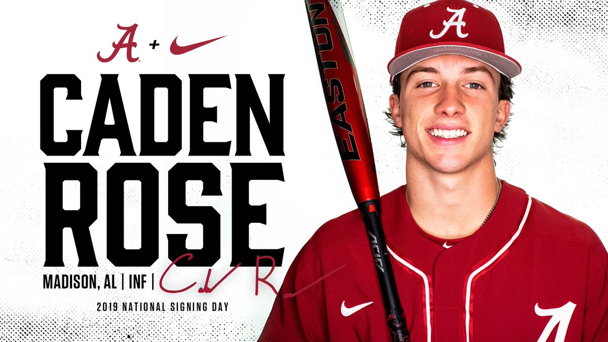 Welcome to the <a href="/AlabamaBSB/">Alabama Baseball</a> program and <a href="/UofAlabama/">The University of Alabama</a>, Caden Rose!

bit.ly/33LWkYn         

#RollTide