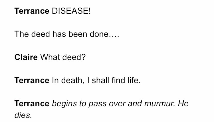 Just learning lines... catch us at <a href="/sohotheatre/">Soho Theatre</a> on Nov 28 to see this in context #indeathishallfindlife