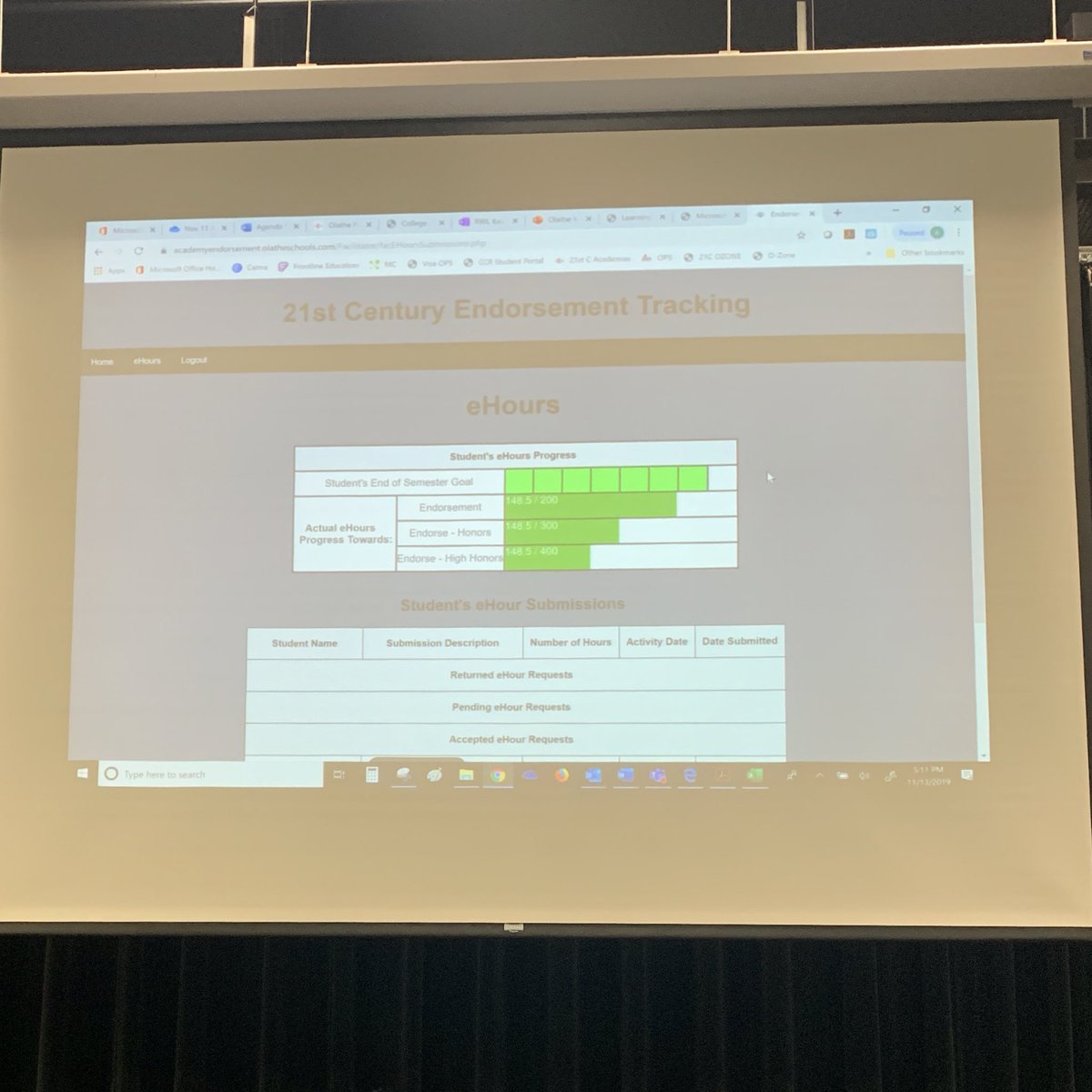OlatheFutureEd's tweet photo. Thanks @OlatheCompSci for the new eHours tracker! We can’t wait to use it and use it in FEA #Olathe21st #eHours #academylife https://t.co/VRJVT68b1G