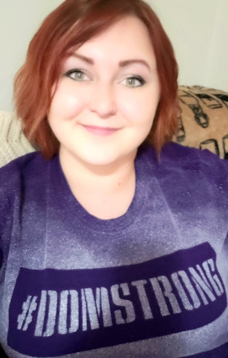 _HayLee_92's tweet image. #DomStrong shirts started going out today!!! You got this cutie!!!💜💜💜 Thank you Angelina Glotfelty-Jegede for letting us help💜💜💜 #UnwaiveringFaith #OnWednesdaysWeWearPurple #AlwaysKeepFighting