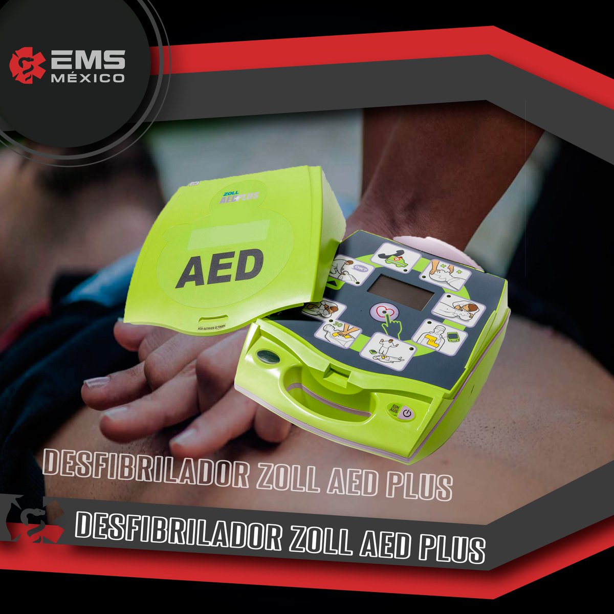 EMSMexico's tweet image. #EMSTip #DesfibriladorZollAEDPlus
Utiliza interfaz gráfica e indicaciones de voz que guían durante todo el proceso de reanimación.
Disponible @EMSMexico 
#SoyEMS #EMSMexico #EquipandoALosProfesionales
81 83403850 | ventas@EMSMex.com | EMSMex.com
#RCP #SoloEMS #EMSMex