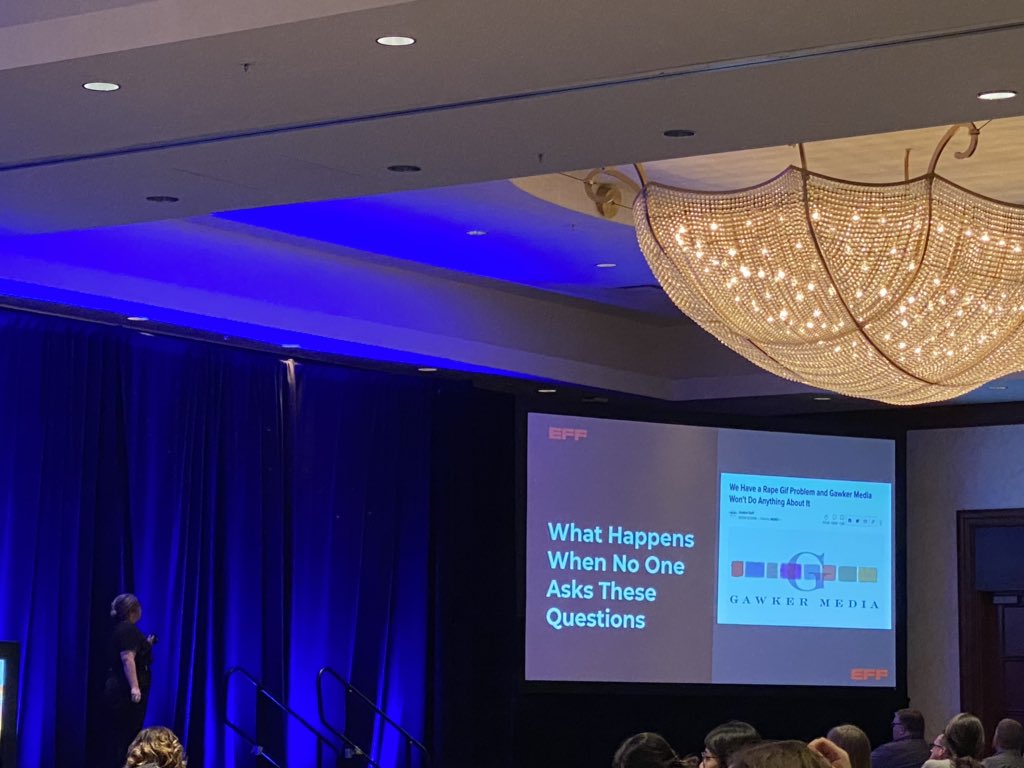SamiaRazaq's tweet photo. The #EyePopping #JawDropping event at #CSCW2019 is the #endingKeynote by @k_trendacosta !! #NerdHarder #AskQuestions #WhoIsBenefitting is it #TechProblem at all? https://t.co/cHizchsH8Y