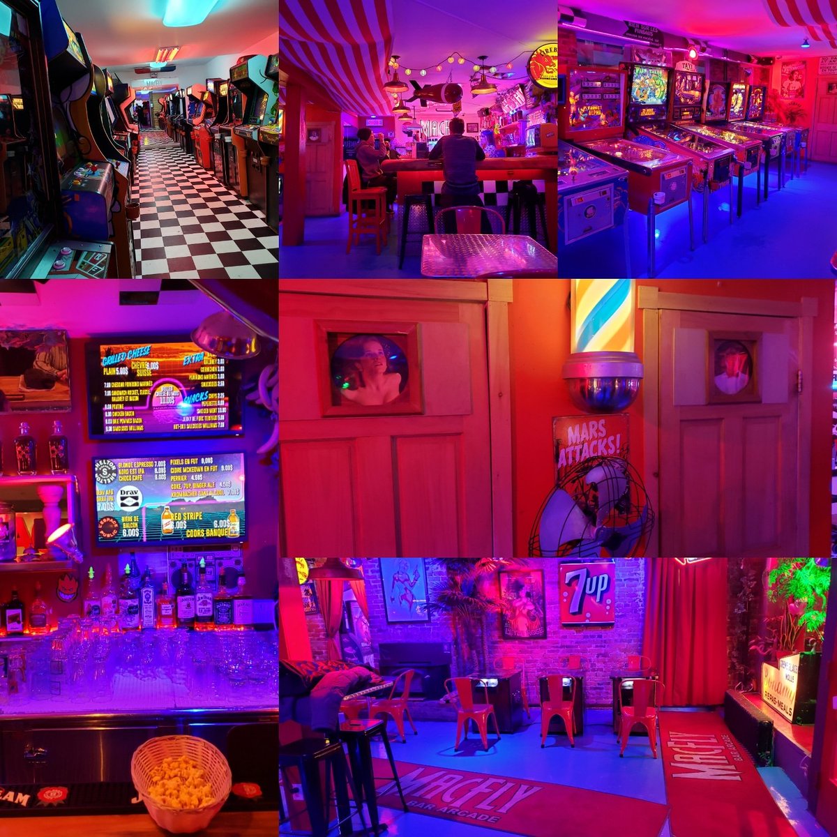 Kieron Testart on X: Full disclosure: I absolutely love nerd bars and Macfly  Bar Arcade checks all the boxes. Premium nostalgia served up with a side of  grilled cheese & microbrewed beer,