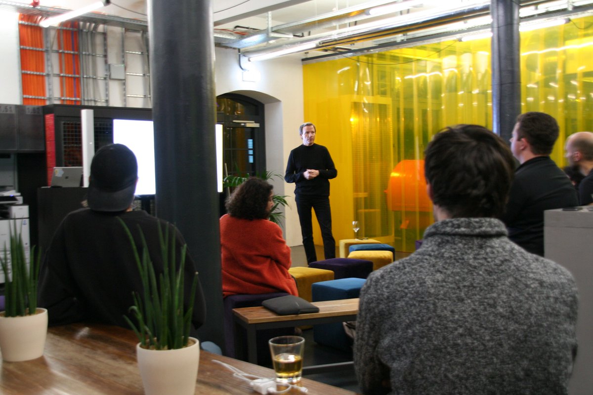 choosedelaware's tweet photo. Wilmington, Delaware is a #fintech hub, and DPP team members were spreading the word this past week to globally-minded entrepreneurs, including those at Germany's innovative @FactoryBerlin, one of the world's most unique co-working spaces. #ChooseDelaware #DEinDE https://t.co/VuUlMEVp9m