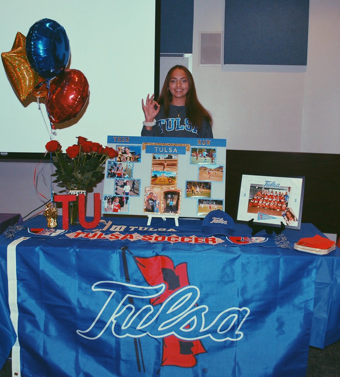 madymossy's tweet photo. 3 years later and it’s finally official!  #reigncane @TulsaWSoccer https://t.co/o6mO6mCt8t