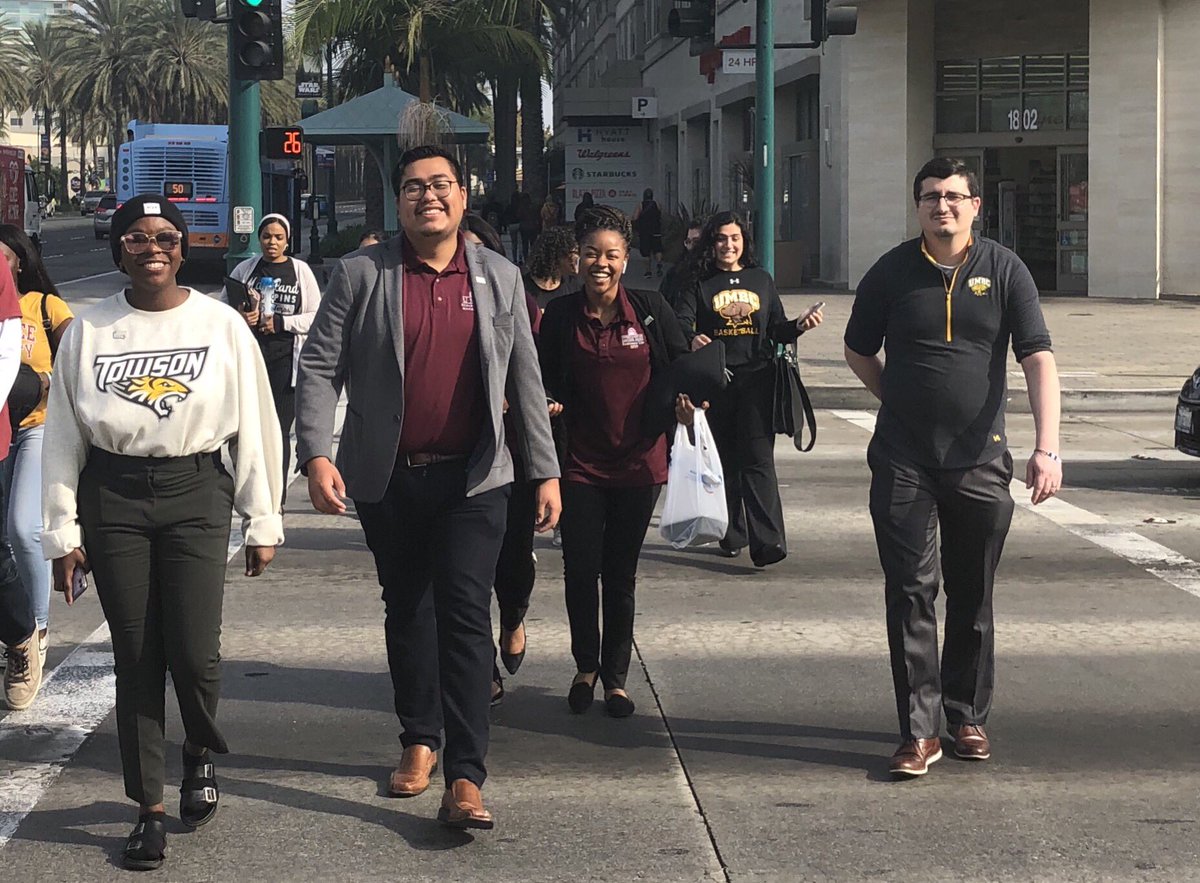Tracy_D_Bell's tweet photo. Maryland delegation (@USM_LSAMP) heading to register for @ABRCMS #ABRCMS2019 #ABRCMS. #UMES, @UMESNews, @umbc_lsamp, @UMD_LSAMP, @TowsonU, @UMBC, @UofMaryland #ThinkBigDiversity https://t.co/qxnGb6X0ST