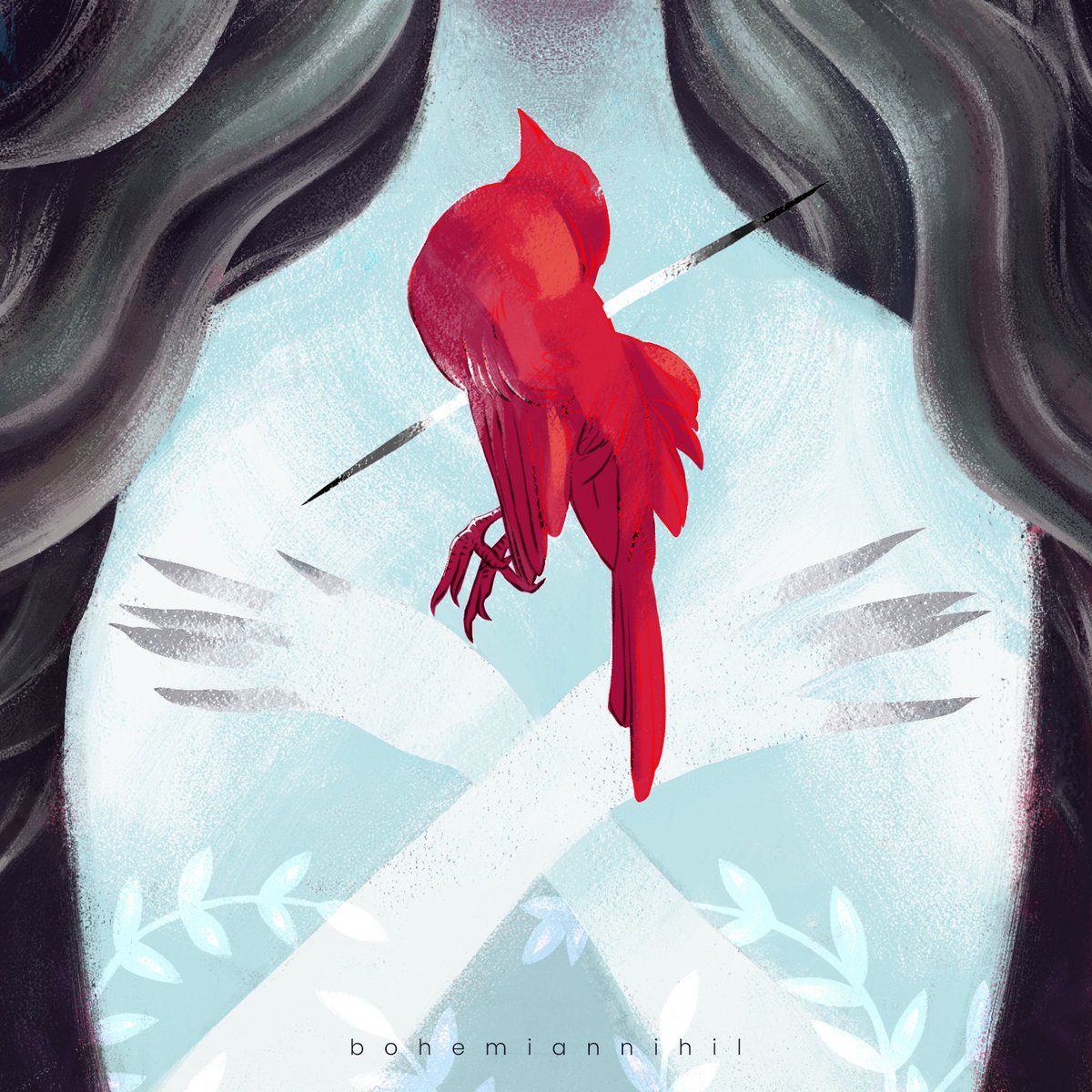 bohemiannihil's tweet photo. Oh my... I would like to develop a new illustration style into my repertoire. #Folktaleweek gives great themes, though I started with the last one ...  #folktaleweek2019 #crown https://t.co/I5xC54ZaI2