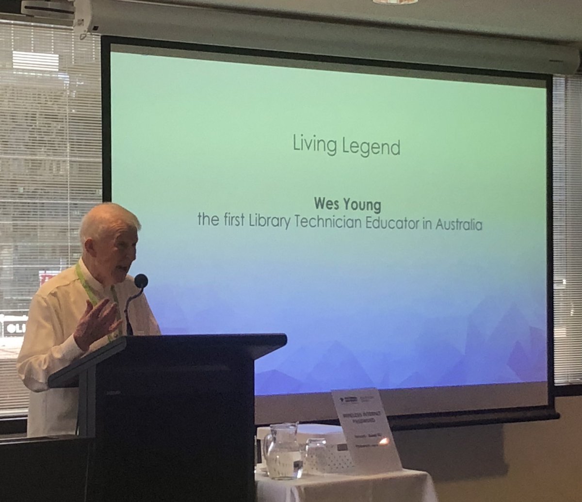 fionajcaskie's tweet image. So many stories! A treat to listen  to Wes Young at #LibTech19 - Aust’s first library tech Educator!