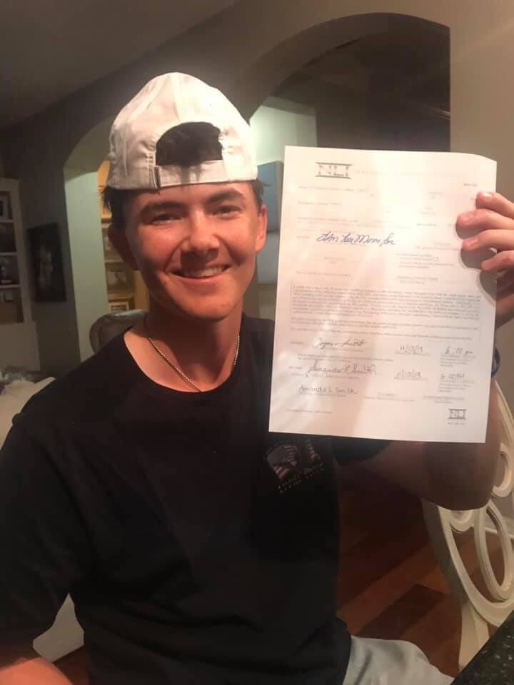 Freedomhsgolf's tweet photo. Congrats to Cooper Smith on signing his NLI to play men’s golf at @OspreyMGolf !! We’re proud of you, Coop!! @TheFHSPatriots @TBHomeTeam @TBTurner813 @BobbyHomeTeam @fsga @FloridaJrTour @dblkgolf https://t.co/W0UzIq4Wsz