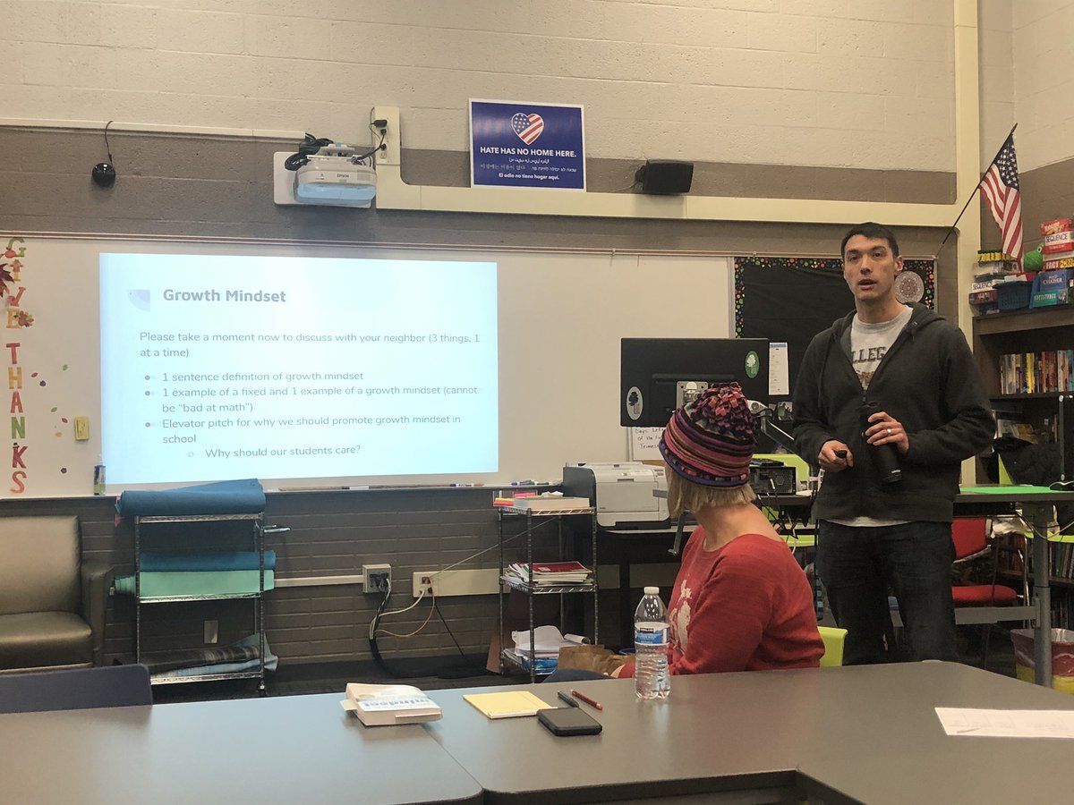 LauraFeffer's tweet image. Teacher-led PD! Staff book study! Planning school-wide implementation of growth mindset! #thepowerofyet #soarwitheagles