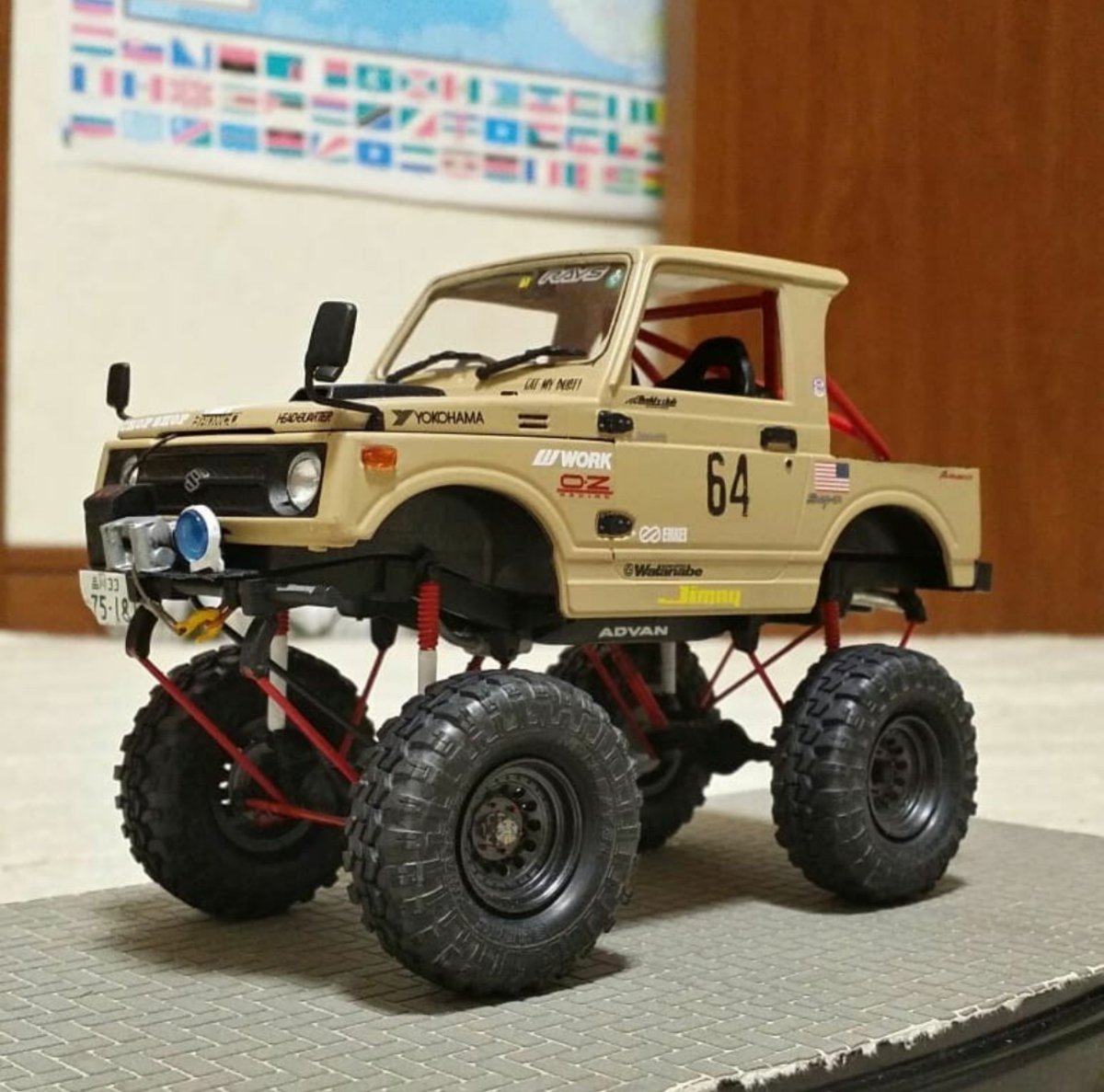 707 Swc 車検に通らないプラモ 超ハイリフトジムニー