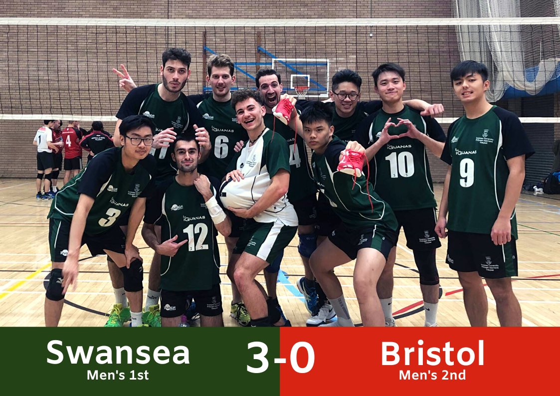 swanseaunivball's tweet photo. Congratulations 🎊 to our Men’s 1st for a 3-0 win 💚against Bristol 2nd! We want to officially welcome back Leo who has recovered and is ready to get back on court 💪🏼💚🏐. Keep up the good work guys😃😃
@Sport_Swansea @swanseauni #sportswansea #ssresult  #swanseauni #bleedgreen https://t.co/xpsphrOJ4F