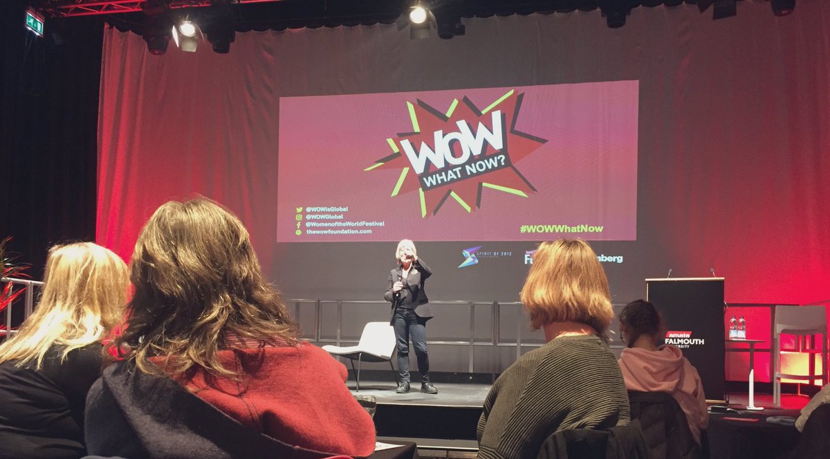 chrisslesser's tweet photo. Double @JudeKelly_ this week! Gripping discussion on finances with @maryportas in this week’s #worklikeawoman to fab perspectives at @WOWisGlobal at @FalmouthUni. #WowWhatNow https://t.co/G0DYkUcSyC