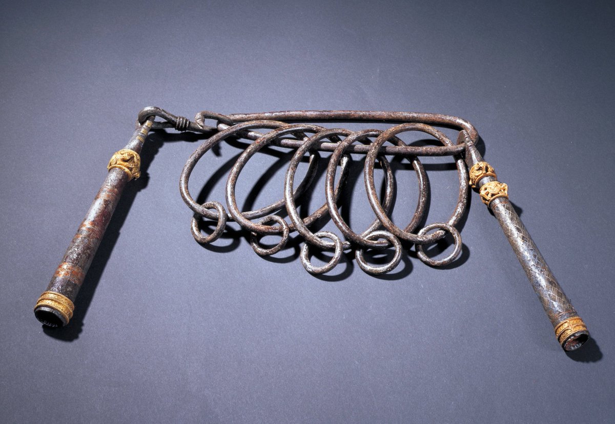 Depicted here is the finest of the Oseberg rattles. It's the most ostentatiously ornate one we have from the Viking Age. C55000/125 [1904 no. 139]  @kulturhistorisk