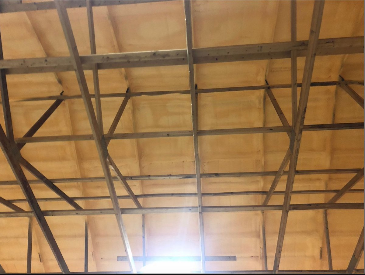 FoamGreener's tweet image. This is a Pole shed we completed the job with 2&quot; of closed cell Lapolla spray foam insulation

Thank you to our customers for the opportunity to help make your pole shed energy efficient for all seasons #greenersolutions #kindersley #Saskatchewan #insulation  #poleshed #lapolla