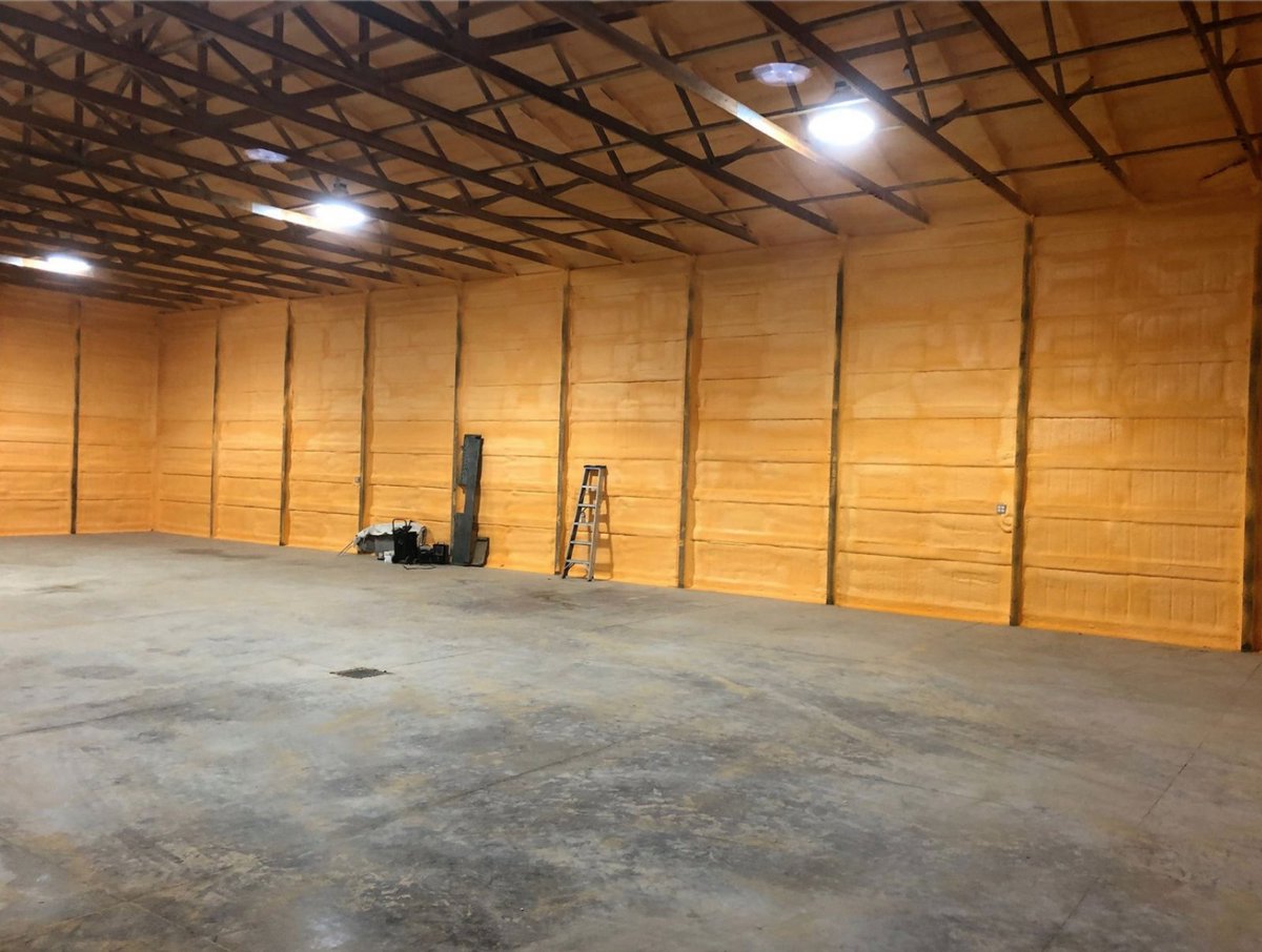 FoamGreener's tweet image. This is a Pole shed we completed the job with 2&quot; of closed cell Lapolla spray foam insulation

Thank you to our customers for the opportunity to help make your pole shed energy efficient for all seasons #greenersolutions #kindersley #Saskatchewan #insulation  #poleshed #lapolla
