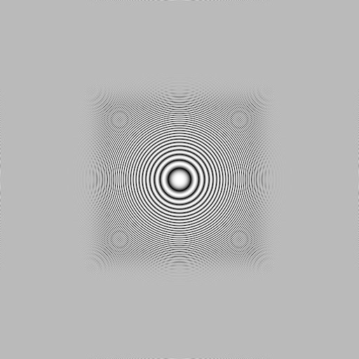 A good test case is the zone plate, sin(r**2), a simple image of radial waves that increase in frequency until they cannot be represented by the pixel rate. (click to enlarge these images to full size, or they will look bad)