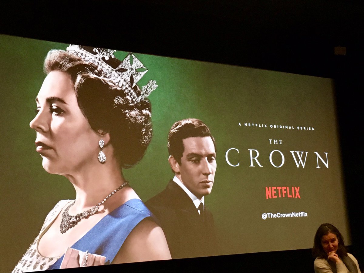 helenjerome's tweet photo. CROWNING GLORY 
@TheCrownNetflix Season 3 launched at @BAFTA screening with @edibow asking Qs of writer #PeterMorgan, #OliviaColman, #HelenaBonhamCarter, @TobiasMenzies (Philip), @JoshOConnor15 (Charles), #ErinDoherty (Anne), @Jason__Watkins (Harold Wilson) and director #BenCaron https://t.co/l5wLhOpTc2