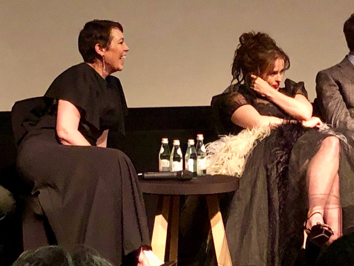 helenjerome's tweet photo. CROWNING GLORY 
@TheCrownNetflix Season 3 launched at @BAFTA screening with @edibow asking Qs of writer #PeterMorgan, #OliviaColman, #HelenaBonhamCarter, @TobiasMenzies (Philip), @JoshOConnor15 (Charles), #ErinDoherty (Anne), @Jason__Watkins (Harold Wilson) and director #BenCaron https://t.co/l5wLhOpTc2