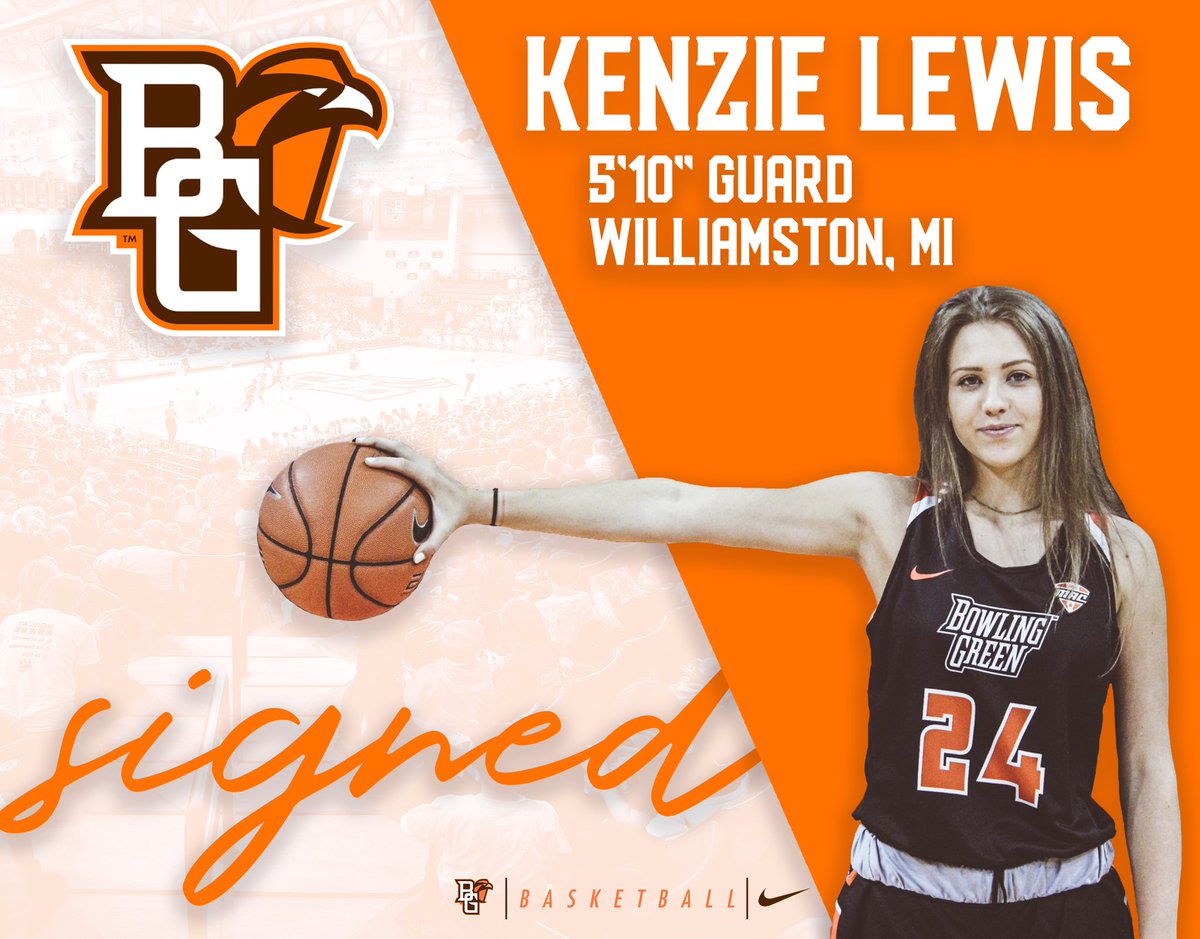 BGSUWBB's tweet photo. To start off our 2020 class, please help us welcome Kenzie Lewis from Williamston, Michigan!🏀

#AyZiggy #NSD19 https://t.co/WuvgW8UzBL