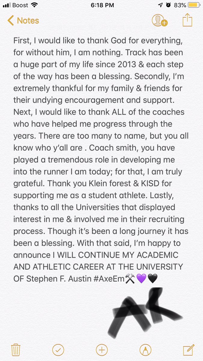 Auhmad Robinson ✟🐐 (@auhmadxrun) on Twitter photo It was sum about that purple when it first touched my chest but let’s shook the world SFA 💜🖤#Axeem ⚒ <a href="/SFA_TFXC/">SFA T&F/XC</a> <a href="/KleinISD/">Klein ISD</a> <a href="/KleinForestFB/">Klein Forest Football</a> <a href="/TXMileSplit/">Texas MileSplit</a> <a href="/vypehouston/">VYPE Houston</a> It was sum about that purple when it first touched my chest but let’s shook the world SFA 💜🖤#Axeem ⚒ <a href="/SFA_TFXC/">SFA T&F/XC</a> <a href="/KleinISD/">Klein ISD</a> <a href="/KleinForestFB/">Klein Forest Football</a> <a href="/TXMileSplit/">Texas MileSplit</a> <a href="/vypehouston/">VYPE Houston</a>