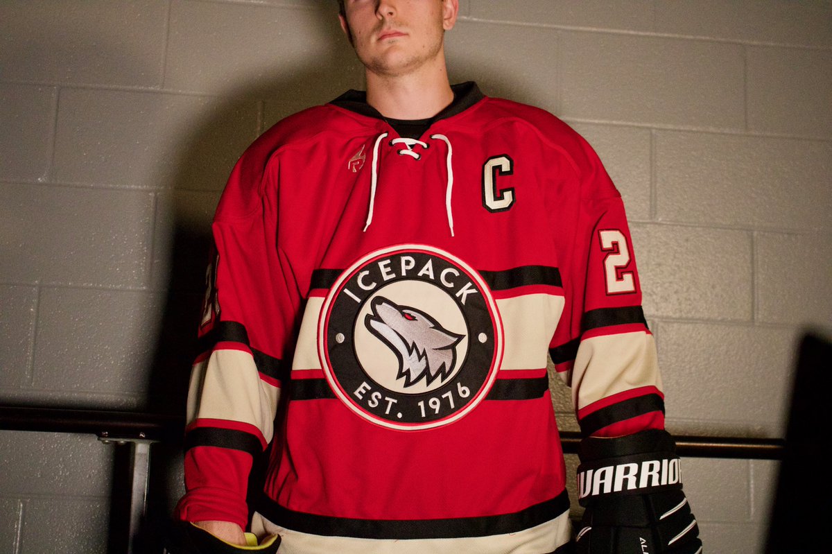 NCStateHockey's tweet photo. Another look at our new throwback uniforms. Come out and see them up close this Friday night at the Iceplex vs. @WakeIceHockey! Available for purchase in the new year. 

#newthreads || #cawlidgehawkey https://t.co/bpMEZLWWon