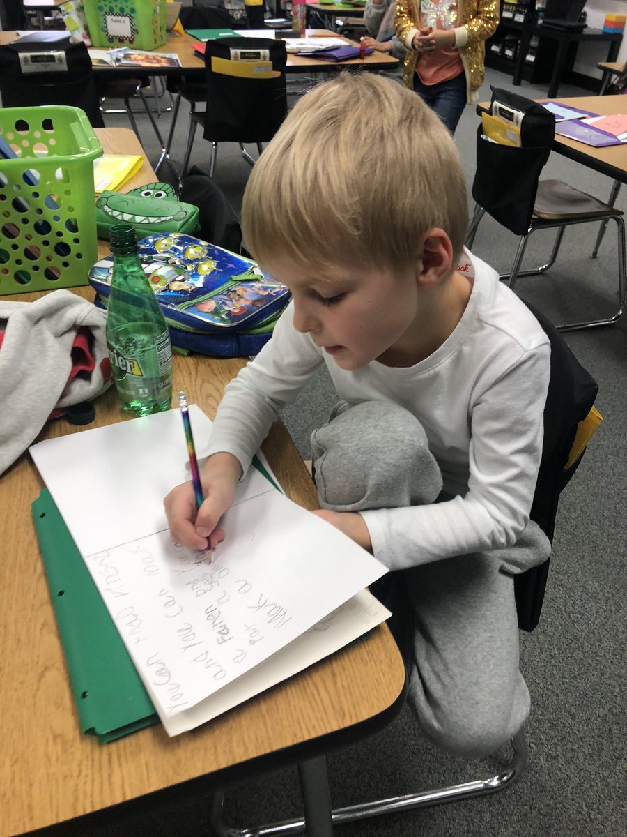 KendallMacek's tweet photo. In math, we continued to add 3 numbers by making 10. 🤯 During ELA, students worked on sorting nouns and verbs and continued to work on their little books that they have been writing. They can’t wait to share! #futuready204 https://t.co/XhqBdLIemo