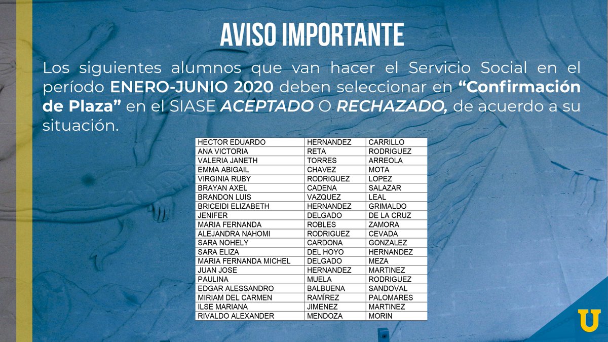 EIPTPL's tweet photo. ⚠️ AVISO IMPORTANTE ⚠️
Dirigido a alumnos que realizarán su Servicio Social en el próximo periodo. (1/2)
#SomosUni #SomosPabloLivas #EIPTPL https://t.co/kGa3kNtnKH