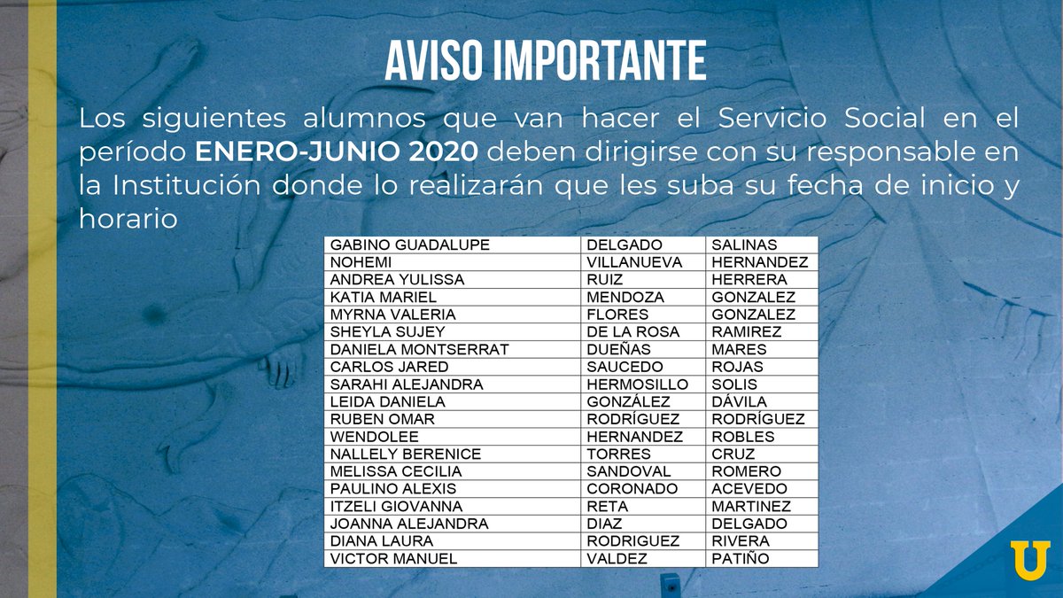 EIPTPL's tweet photo. ⚠️ AVISO IMPORTANTE ⚠️
Dirigido a alumnos que realizarán su Servicio Social en el próximo periodo. (1/2)
#SomosUni #SomosPabloLivas #EIPTPL https://t.co/kGa3kNtnKH