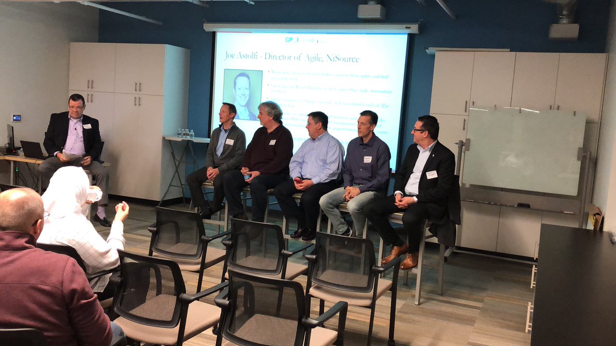 AvaapPubSector's tweet photo. Agile in the Enterprise panel tonight! @PMICOC #pmicoc #agile https://t.co/7uW2l3N83d