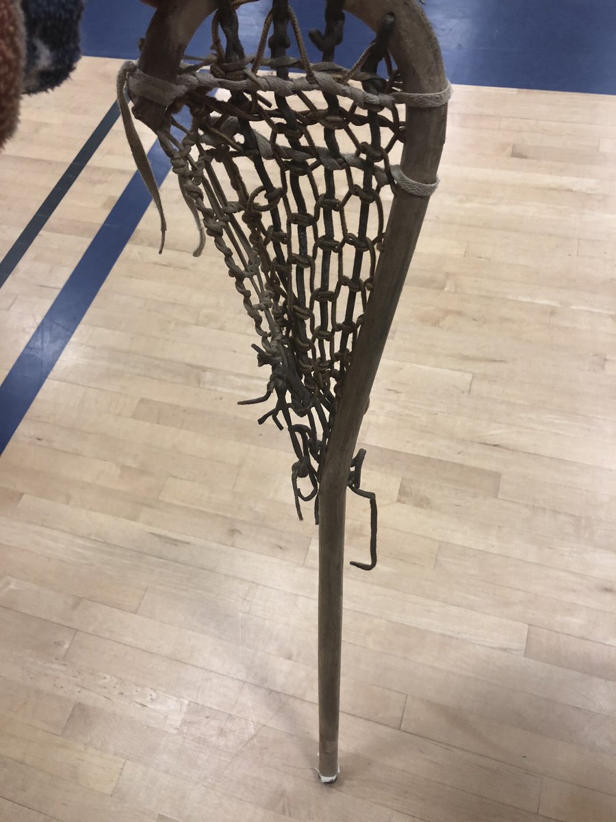 sydney_ned's tweet photo. Always fun when staff participate in activities with students! Lacrosse today at @clayburnmiddle with Coach Adam from ISPARC (Indigenous Sport, Physical Activity & Recreation Council) I had the pleasure of sharing my uncle’s traditional lacrosse stick. #IndigenizingEducation https://t.co/iggORETMh6