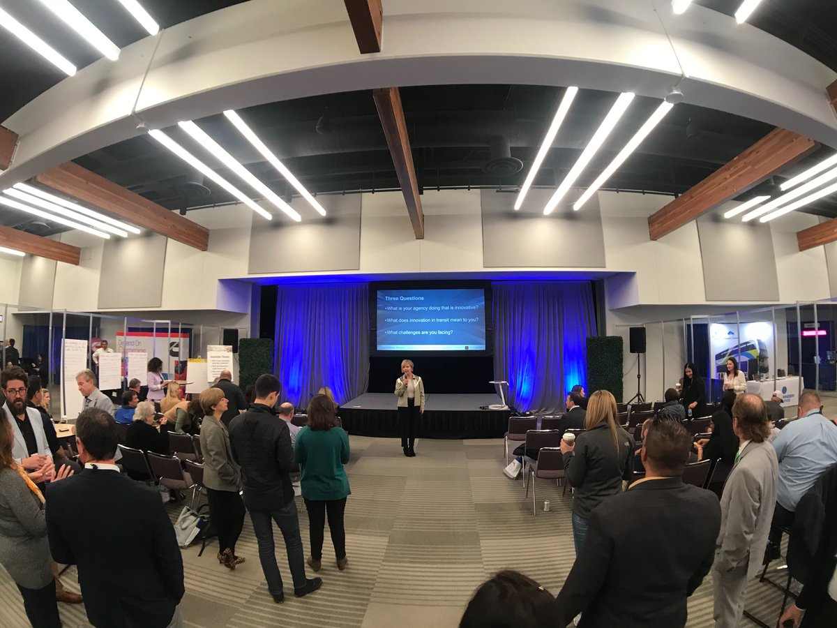 TripshotInc's tweet photo. Hey Monterey, we’re so thrilled to be here and sponsor the Innovation Theater for #Caltransit54! Big thanks to our own @BarbaraMinksMey for emceeing today 🙌 #PublicTransit #KeepCAMoving @CalTransit https://t.co/pEusPGRpEv