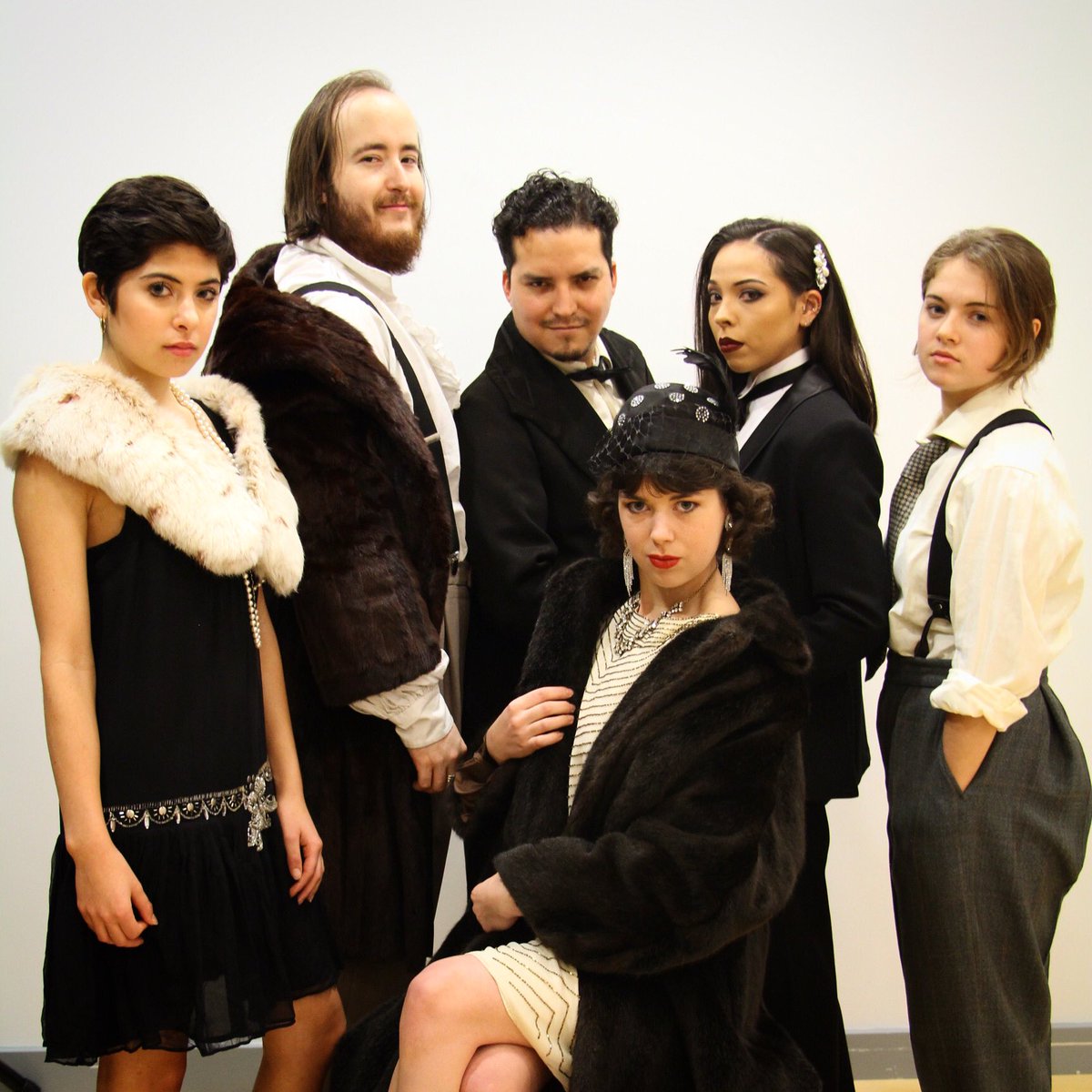 Let me introduce you to my gang. I am very excited to be playing the mysterious and deadly Lady in Grey, AKA the Fly, in Happy End, the cabaret opera by Kurt Weill, next week! #opera #theatre #cabaret #soprano #kurtweill