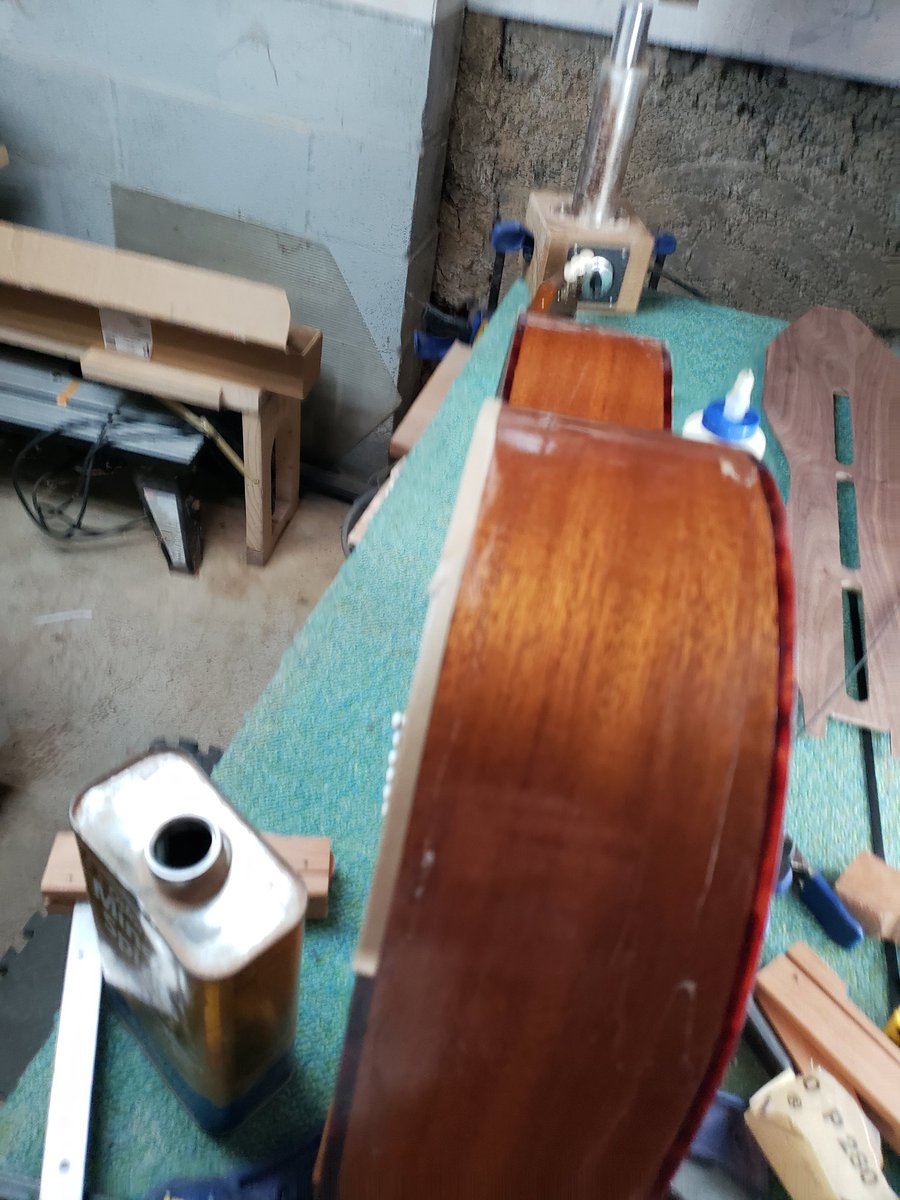 Update on the Harmony H162,  glue up cracks, make new braces.