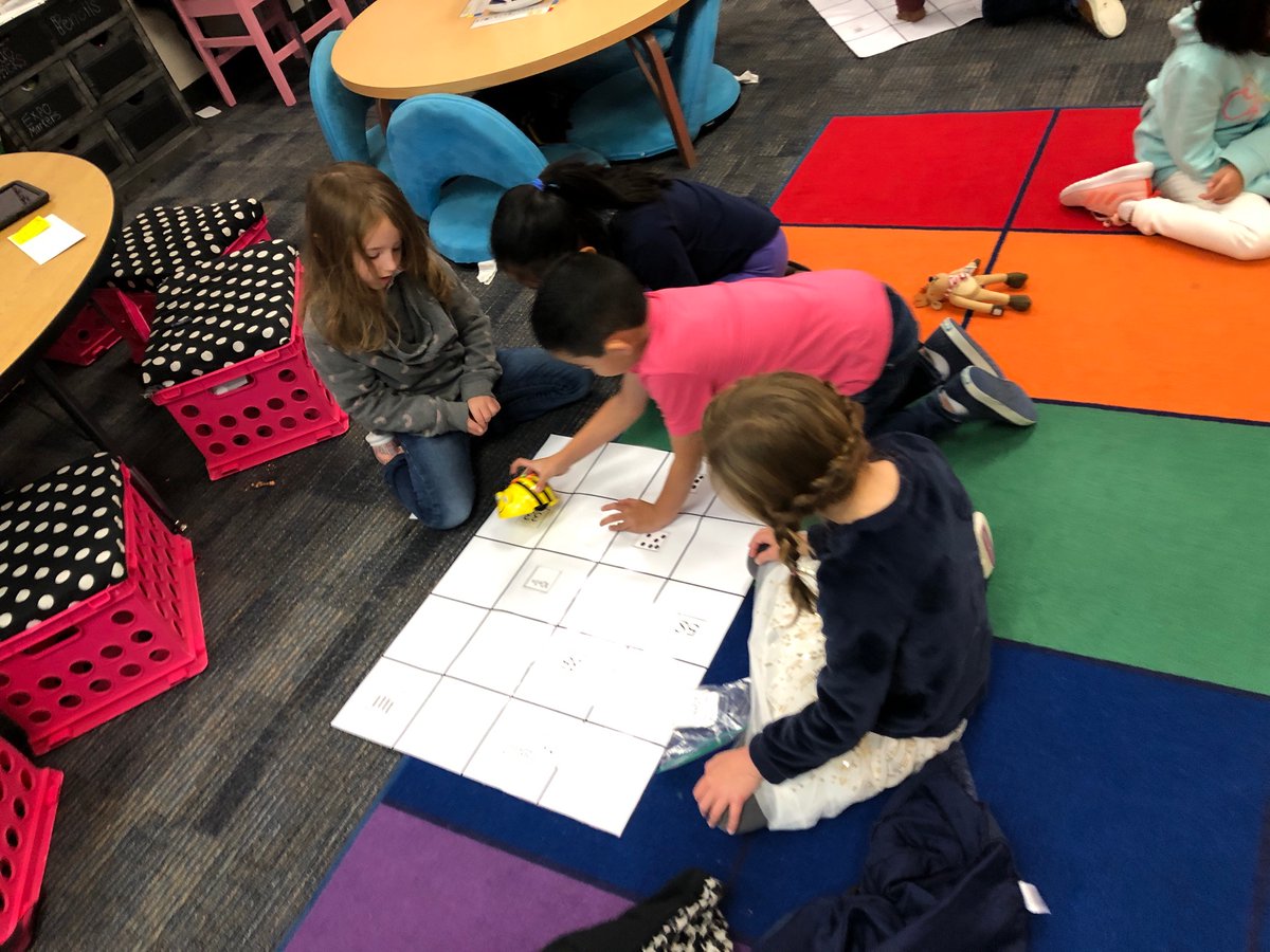 MrsBarmore1's tweet photo. We learned about coding today with Beebots and my class enjoyed it so much! Thank you @TechieQueen303  for introducing the Beebots to my class. We can’t wait to use them again in future lessons!!! https://t.co/2Th2MpA7k4