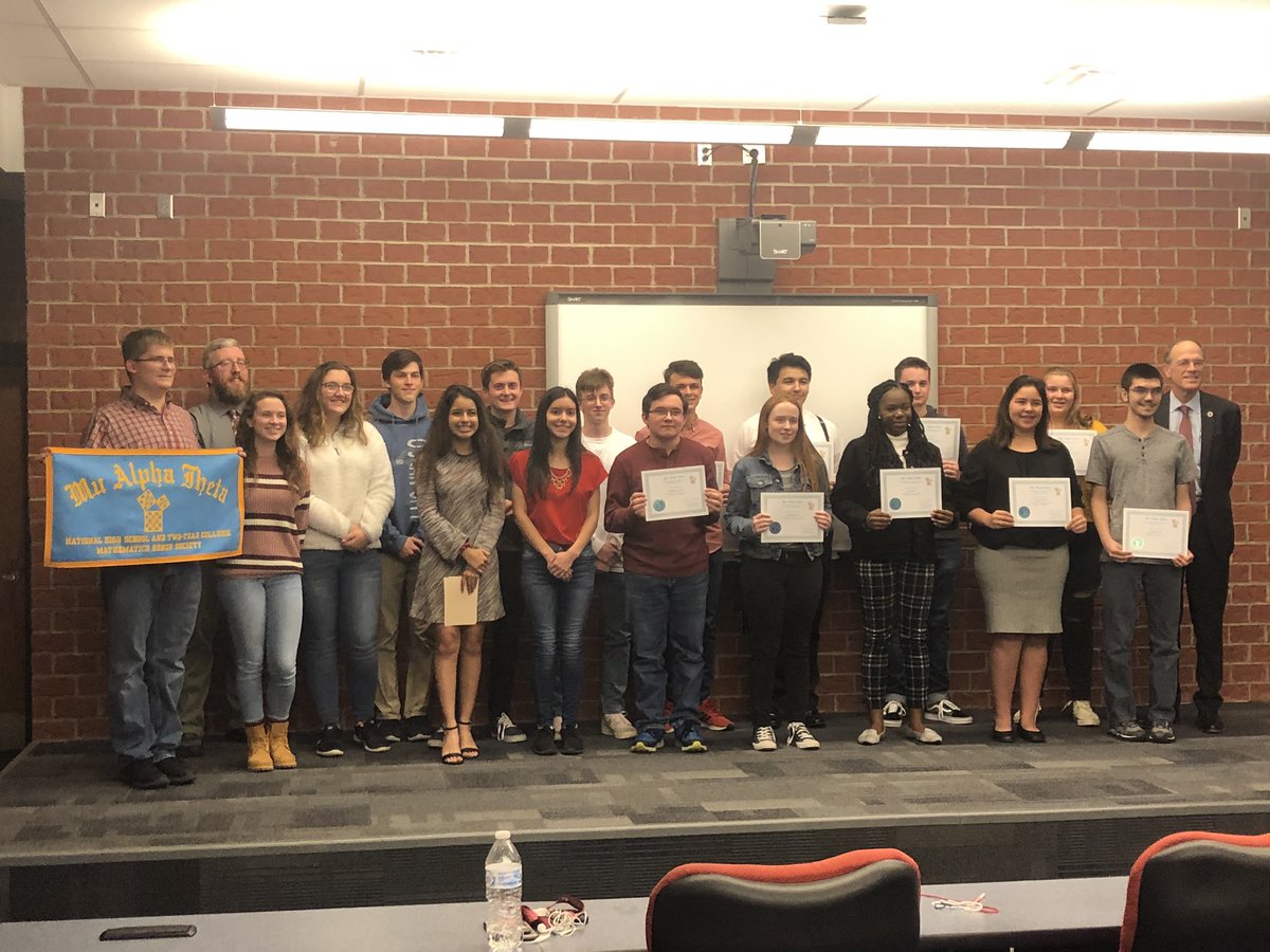 CarrieMarcum's tweet photo. Mu Alpha Theta induction ceremony at SMHS this afternoon.  We are so proud of all of these brilliant young ladies and gentlemen!  @SMHS_Official @NewspaperSMHS @JasonKamlowsky @MrSkeen_SMHS @BerkCoSchoolsWV @PKMsupt #WeAreSpringMills https://t.co/Vb0AZi6wWd