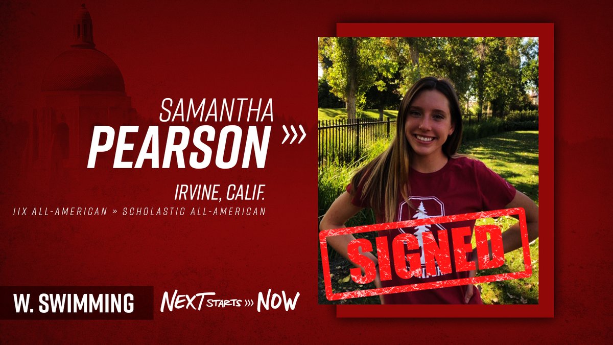 stanfordwswim's tweet photo. We have another signee ✍️.

Irvine native Samantha Pearson joins the Cardinal family 🤓🌲!

#NextStartsNow #GoStanford https://t.co/F5elXmC65a