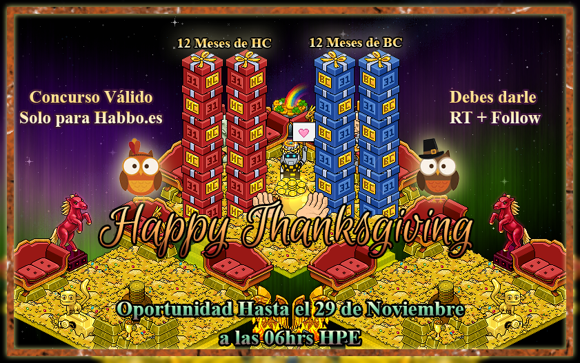 KSS_HB's tweet photo. 🍁GENTE BELLA LOS INVITO A UN NUEVO CONCURSO DE THANKSGIVING.🍁 #SorteosYouYouYou
POR FAVOR SEGUIR LAS INSTRUCCIONES COLOCADAS EN LA IMAGEN. 
PREMIO:  12 MESES DE BC + 12 MESES DE HC. 
1 SOLO GANADOR. 
TERMINA  EL VIERNES 29/11/19 A LAS 06:00 hrs hpe. 
¡MUCHA SUERTE A TODOS! https://t.co/78hfBc1xO9