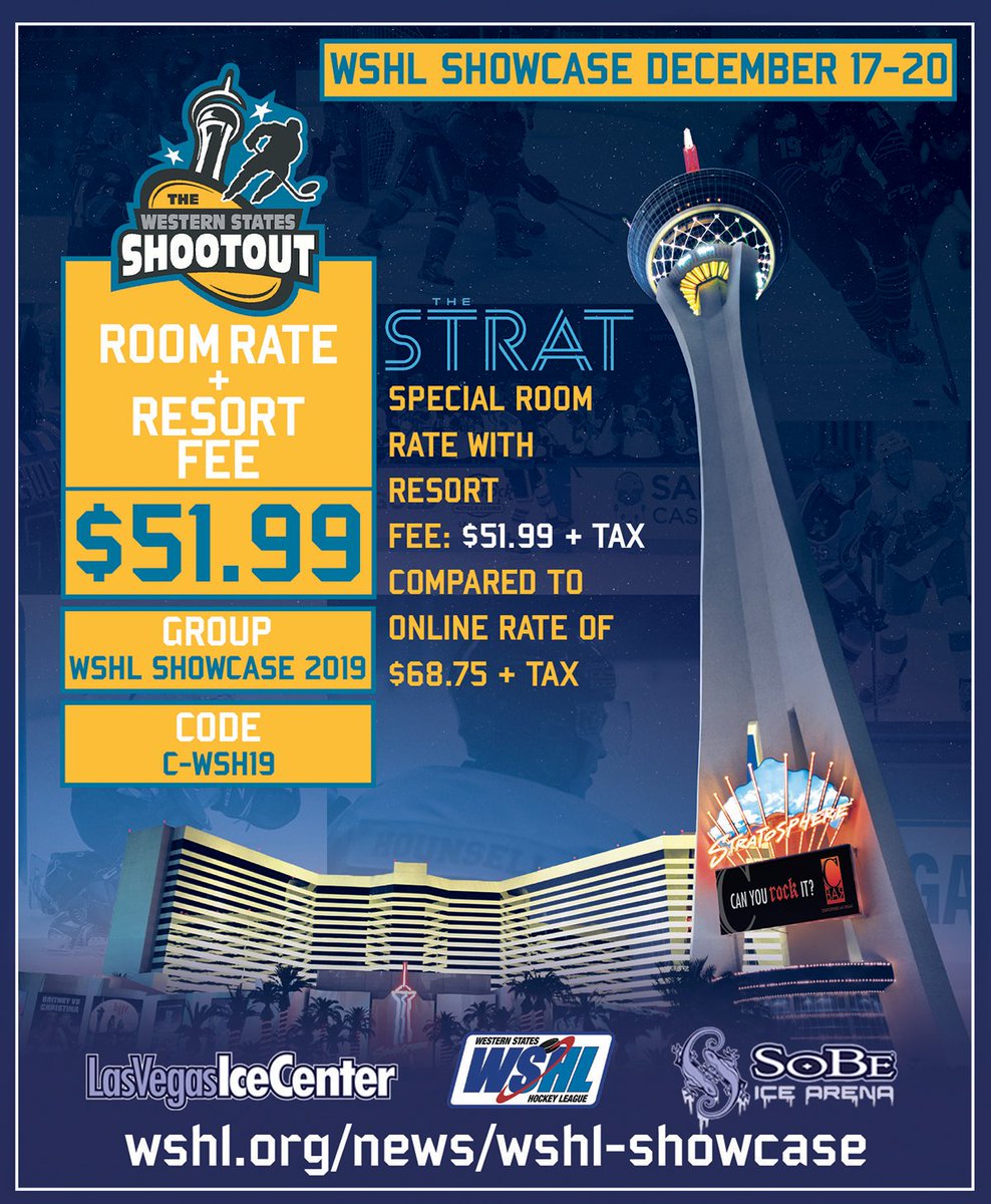 The WSHL Showcase is December 17-20! For more information visit the WSHL website at wshl.org/news/wshl- showcase!