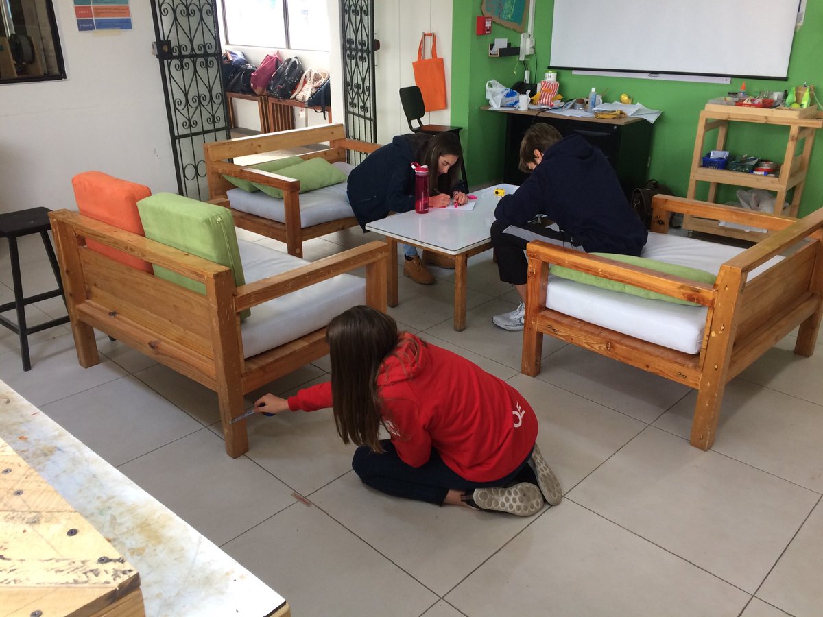 EnglehartJordan's tweet photo. My HS Design Tech students are investigating furniture on campus, so they can design and build the furniture for our Design Lab remodel.  Inquiry in action!  #ACmakerspace @acotopaxi https://t.co/TqVRp12qSu