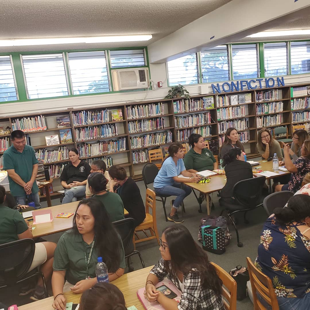 aesprincipal1's tweet photo. Extended faculty mtgs. don't need to be dreaded.  Part I. PBIS committee presenting school-wide program recommendations by having staff go through the process.   #howwouldourstudentsfeel #empathy #spendingearnedmoney #AESistheplacetobe #engagedstaff #turkeyforadollar https://t.co/jw6mYaFbpP
