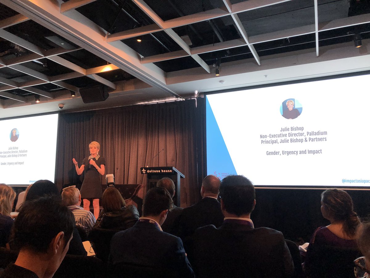 sharedvalueaust's tweet photo. Valuable insights on the power of the private sector to create social change from @HonJulieBishop at #ImpInvSummit https://t.co/FTjkOoCmHt