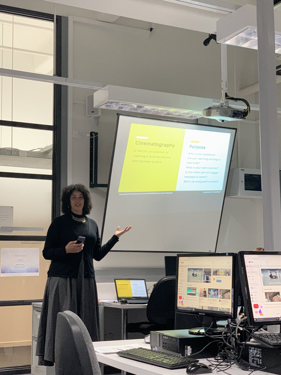 GabzzC's tweet image. Great afternoon listening to @misskokolib speak about the intricacies of video editing! #LibTech19 #videoediting
