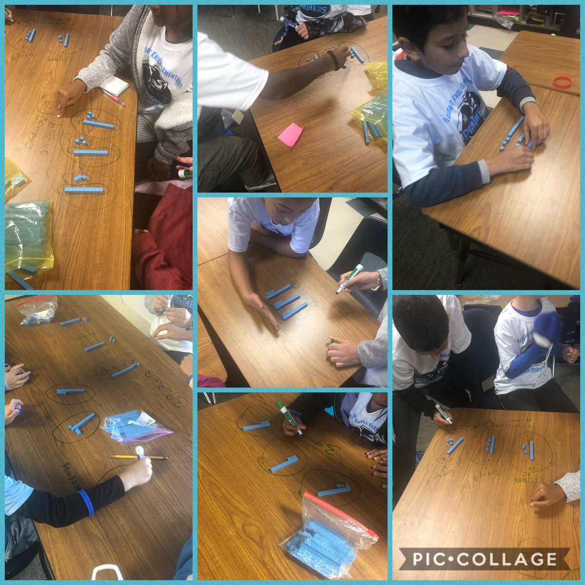 _ohthatsmikey's tweet photo. We started our division unit today with conceptually understanding what division means and listed the different ways we can “see” and model division. #PanthersEngaged #MathWorkshop #HandsOnMindsOn #VisualMathematics #iTeachFourth #TeachTheWayTheyLearn #MakeMathMatter https://t.co/CGScnRlQOz