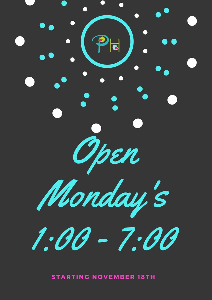 PHSpatootie's tweet photo. Opening Monday’s for this busy season 1:00-7:00. See you soon prettyhandsome #Ottawa #ottawahair https://t.co/X9Lek6dwer