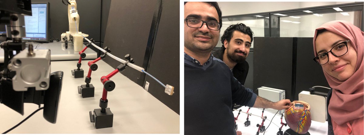 NorouziSomayeh's tweet image. After two years, the beta-version of our set-up is ready to run 🙂.
#RMAL #automation #continuumRobot